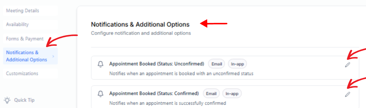 Calendar Notifications